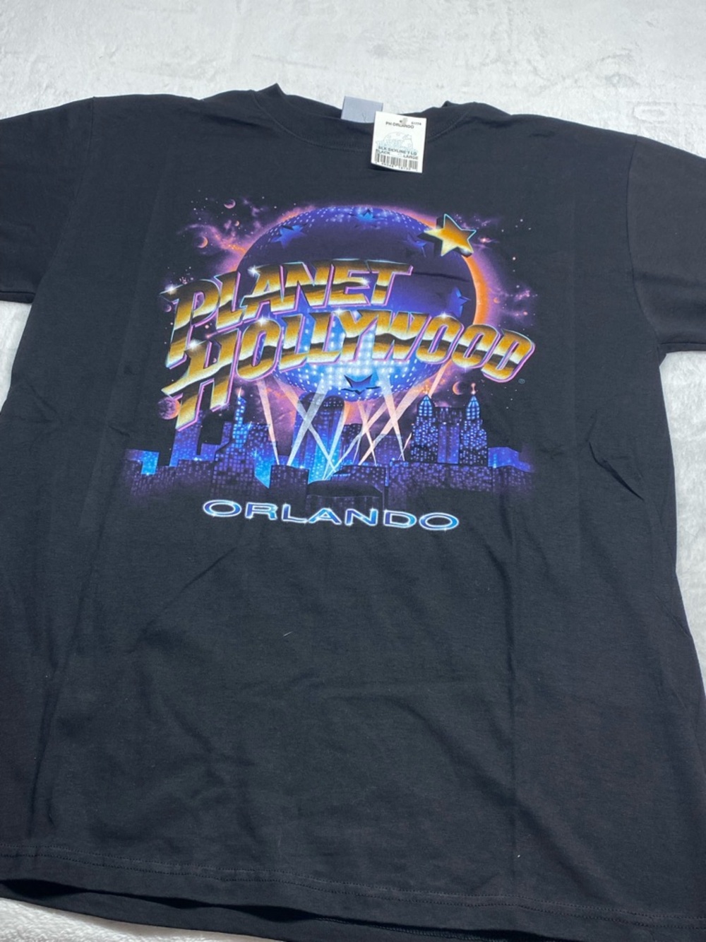 Vintage Planet Hollywood Orlando Official Graphic T Shirt Mens L RARE NWT